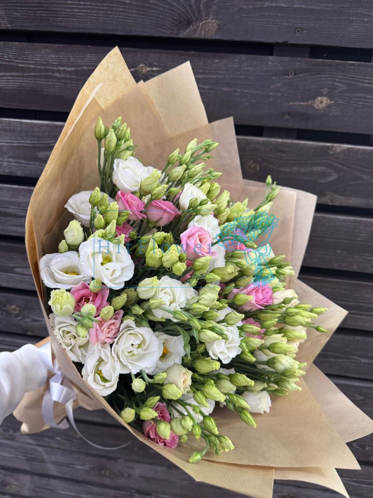 Букет цветов Наслаждение Букет цветов из: Лизиантусы